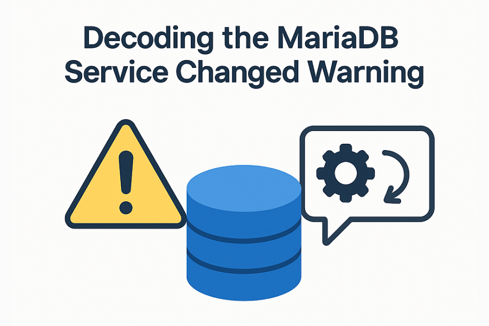 Decoding the MariaDB Service Changed Warning